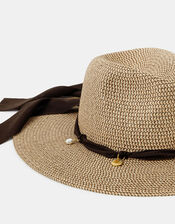 Charm Trim Fedora Hat, , large