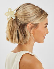 Pearly Tropical Flower Claw Clip, , large