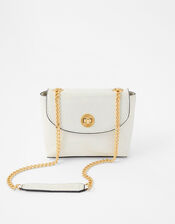 Mini Metallic Bag, White (WHITE), large