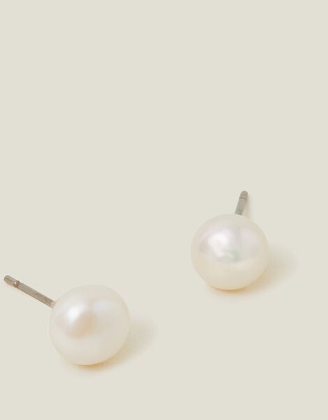 14ct Gold-Plated Pearl Earrings, , large