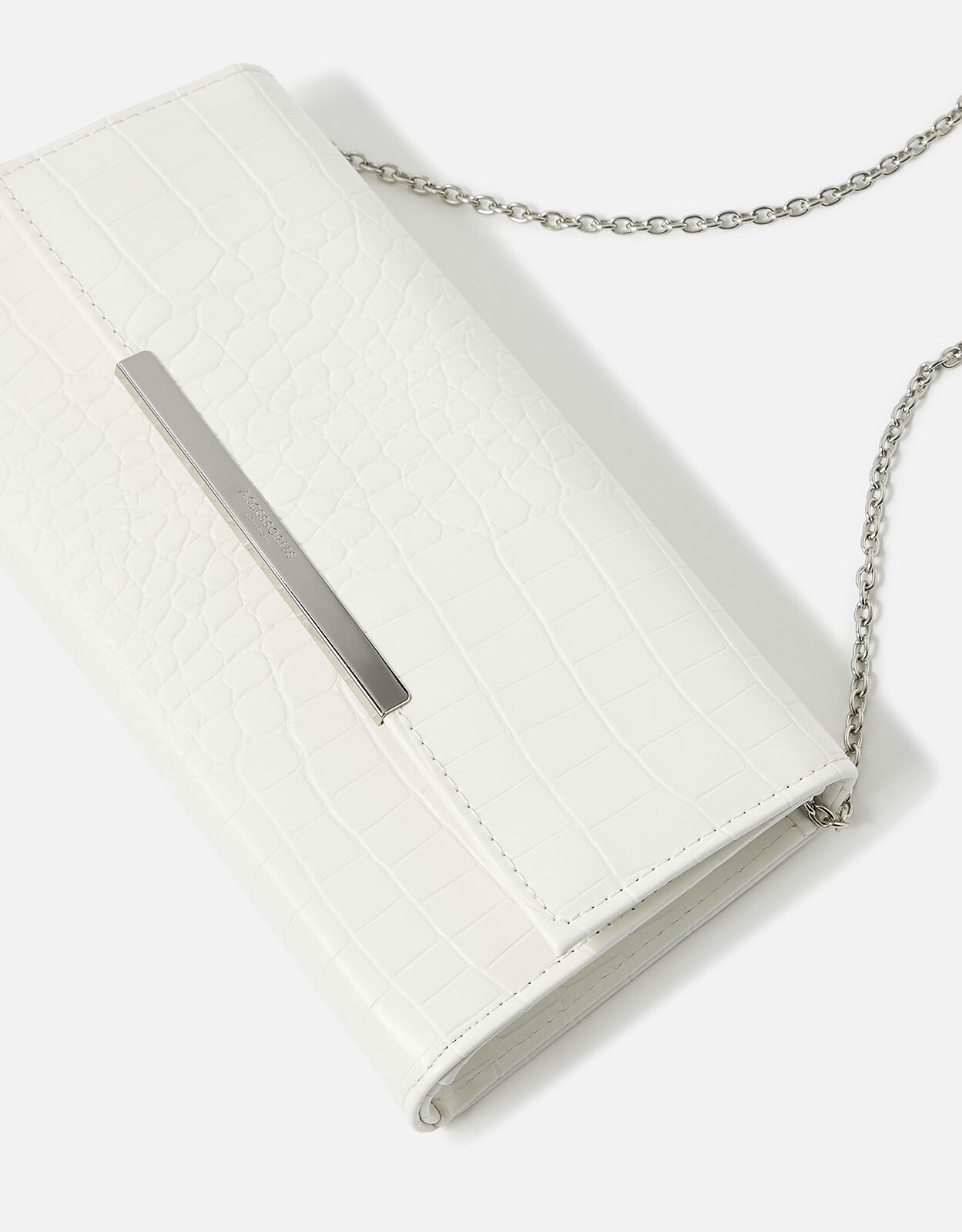 Classic Croc Print Clutch Bag