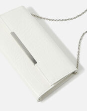 Classic Croc Print Clutch Bag, , large