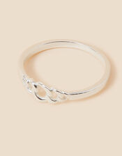 Sterling Silver Chain Ring, Silver (ST SILVER), large