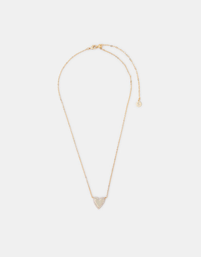 14ct Gold-Plated Heart Pendant Necklace , , large