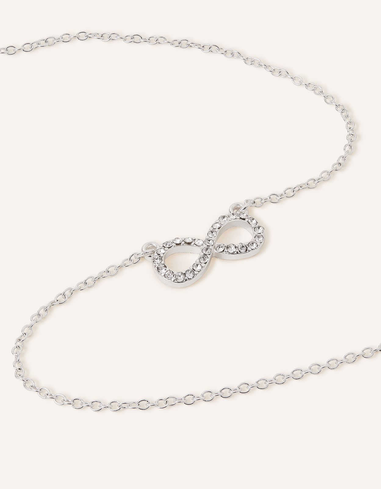 Eternity hotsell symbol necklace