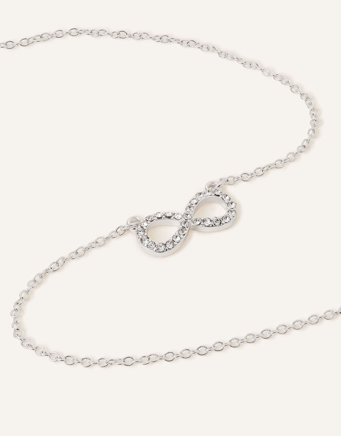 Eternity Symbol Pendant Necklace, , large