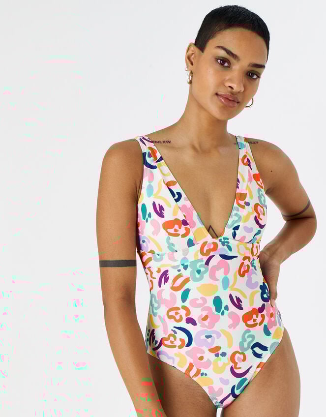 Lexi Colour Splash Shaping Swimsuit, Multi (BRIGHTS-MULTI), large
