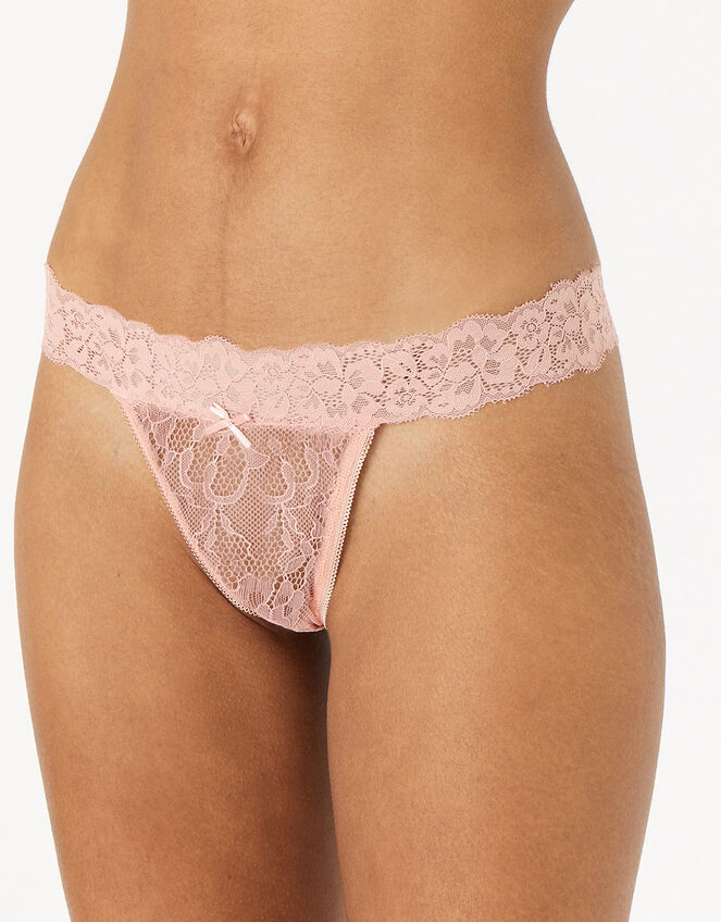 Lace Thong Multipack, Multi (BRIGHTS-MULTI), large