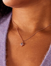 Rose Gold-Plated Star Pendant Necklace, , large