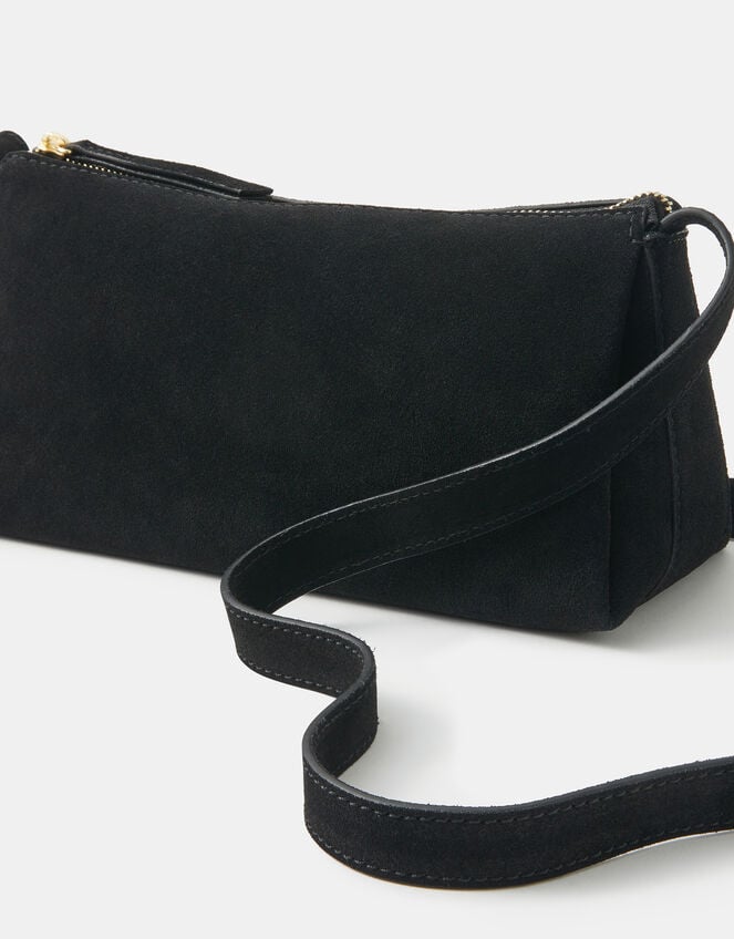 Suede Crossbody Bag, , large