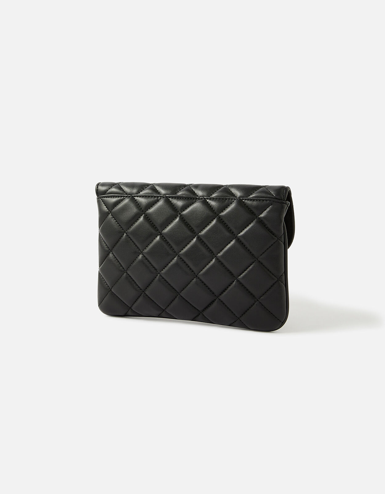 Black clutch bag accessorize top