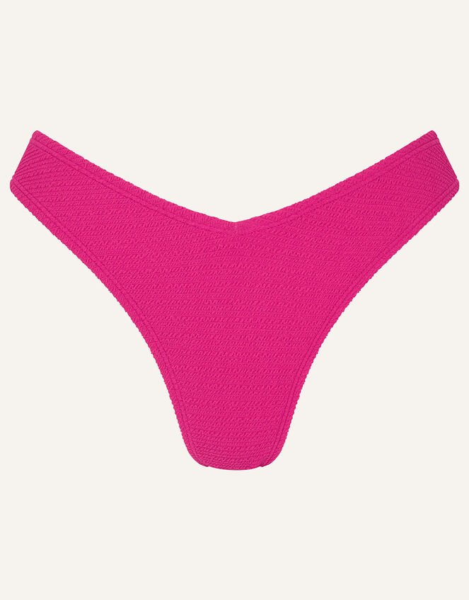 Crinkle Bikini Bottoms, Pink (PINK), large
