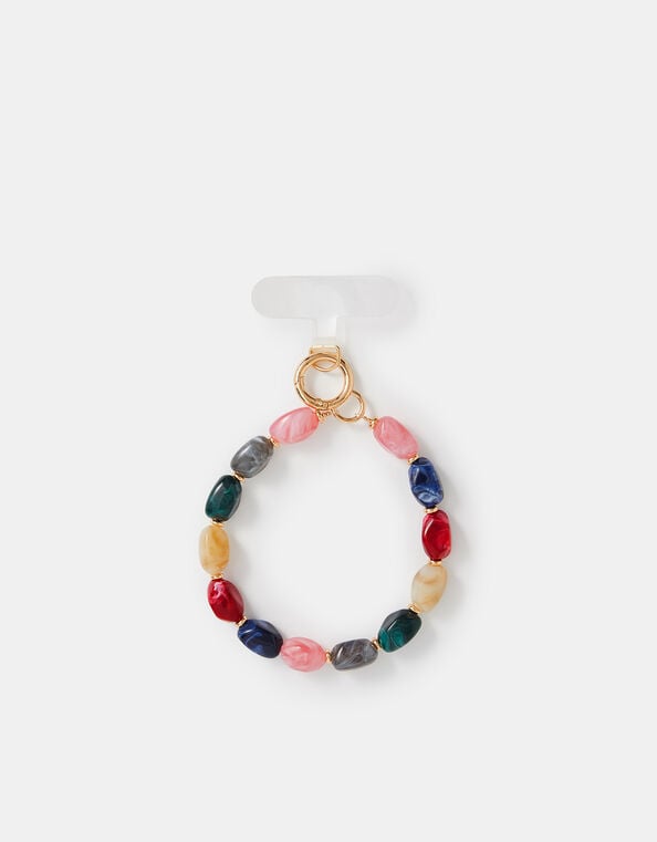 Marble Bead Wrist Phone Strap, , large