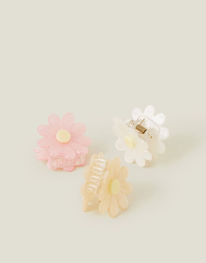 3-Pack Mini Daisy Claw Clips, , large