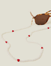 Heart Pearl Beaded Sunglasses Chain, , large