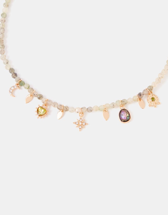 Beaded Charm Necklace, , large