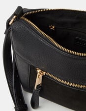 Double Zip Crossbody Bag, , large