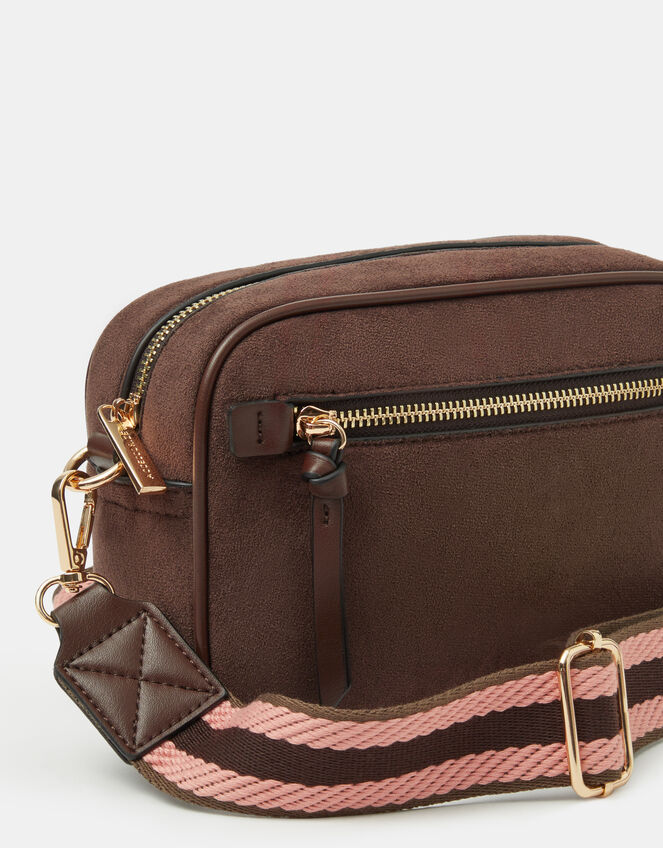 Double Zip Crossbody Bag, , large