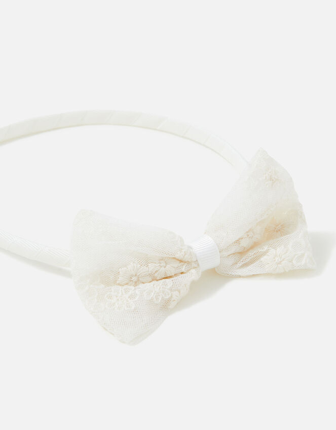 Lace Bow Headband , , large