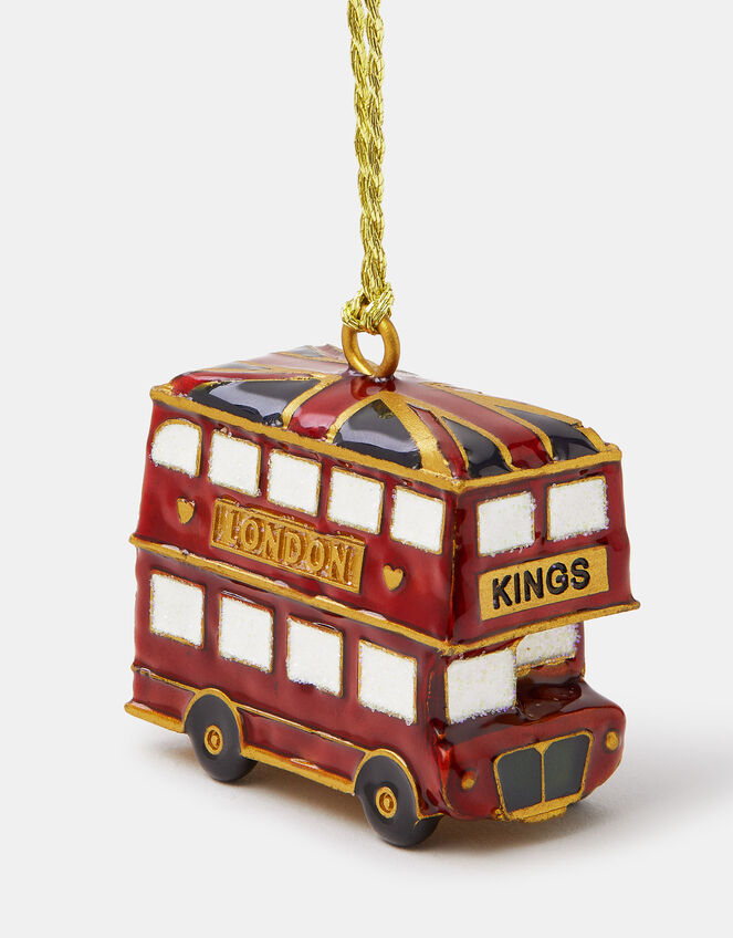 London Bus Enamel Christmas Tree Decoration, , large