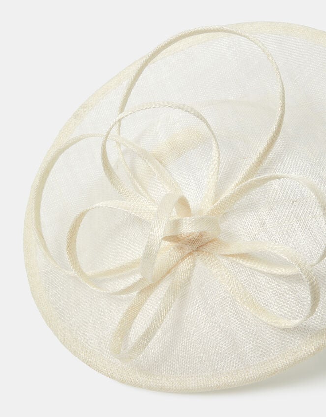 Loop Disc Fascinator, Ivory (IVORY), large