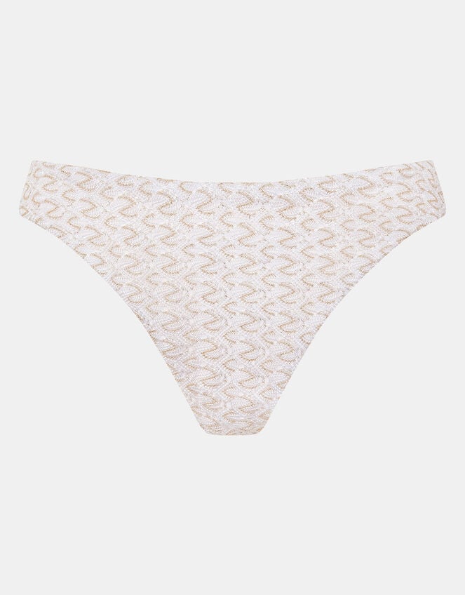 Zig-Zag Bikini Bottoms, Gold (GOLD), large