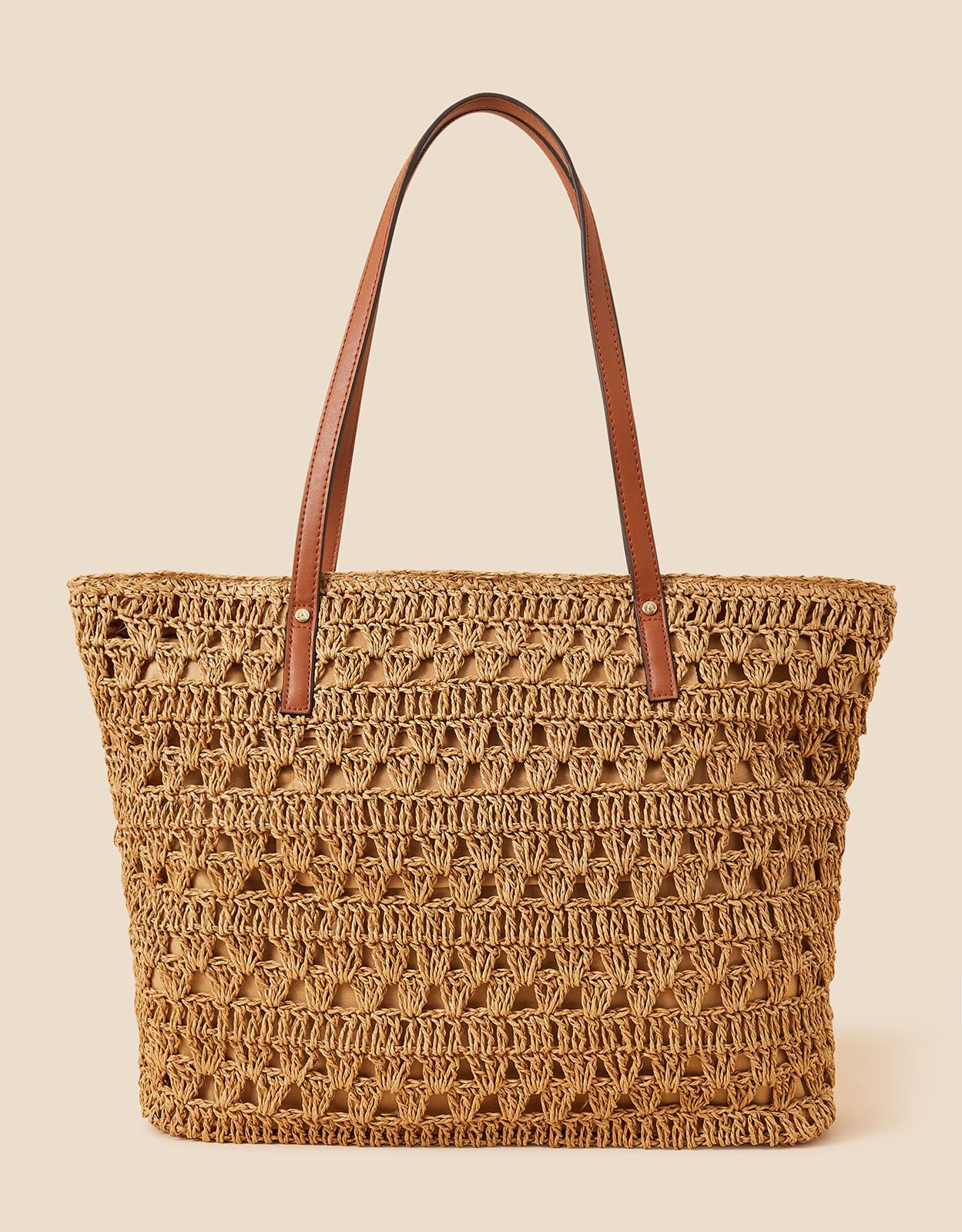 Classic Raffia Tote Bag