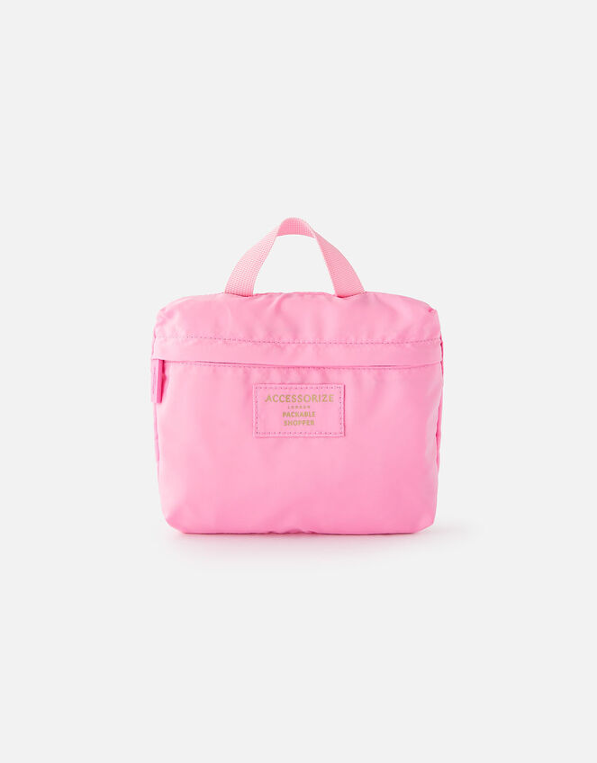 Packable Shopper Bag, Pink (PINK), large