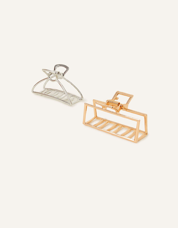 Metal Claw Clips Set Of Two Hair bands & Scrunchies Accessorize UK