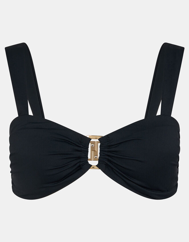 Buckle Bikini Top, Black (BLACK), large