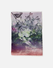 Wildflower Landscape Print Scarf, , large
