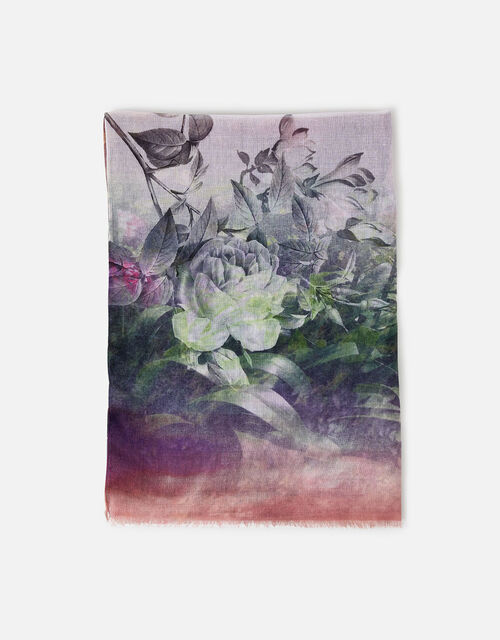Wildflower Landscape Print Scarf, , large