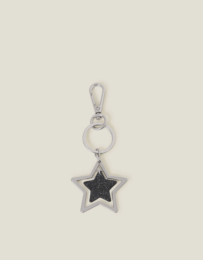 Glitter Star Keyring, , large