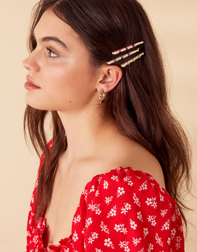 Pearl Chip Hair Slides 4 Pack Hair clips Accessorize UK