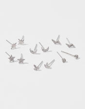 Star, Moon and Lightning Stud Earring Multipack, , large