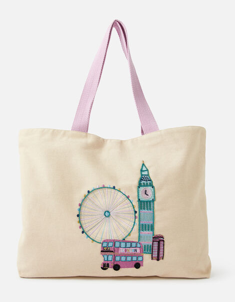 London Embellished Shopper Bag, , large