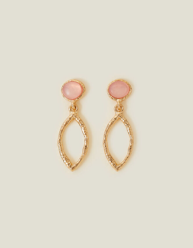 Gem Stud Teardrop Earrings , , large