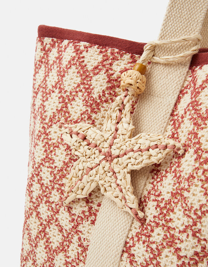 Diamond Crochet Shopper Bag, , large