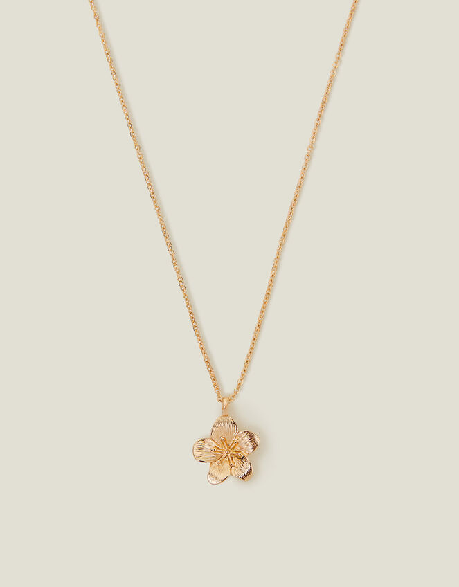 Flower Pendant Necklace, , large