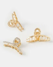 3-Pack Pearl Twist Claw Clips, , large