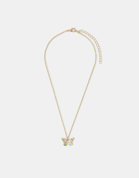 Girls Butterfly Pendant Necklace , , large