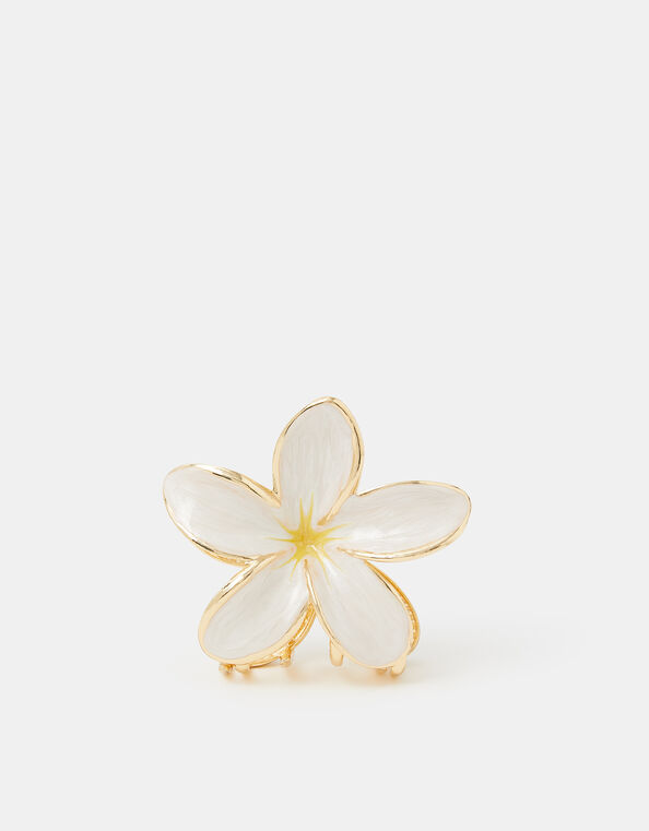 Tropical Flower Metal Claw Clip, , large
