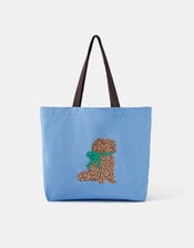 Accessorize x Good Manners Dog Embroidered Shopper Bag, , large