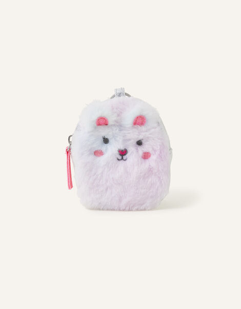 Fluffy Bear Keychain Purse, , large