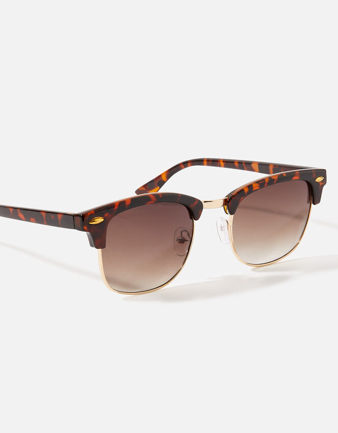 Classic Round Sunglasses, Brown (TORT), large