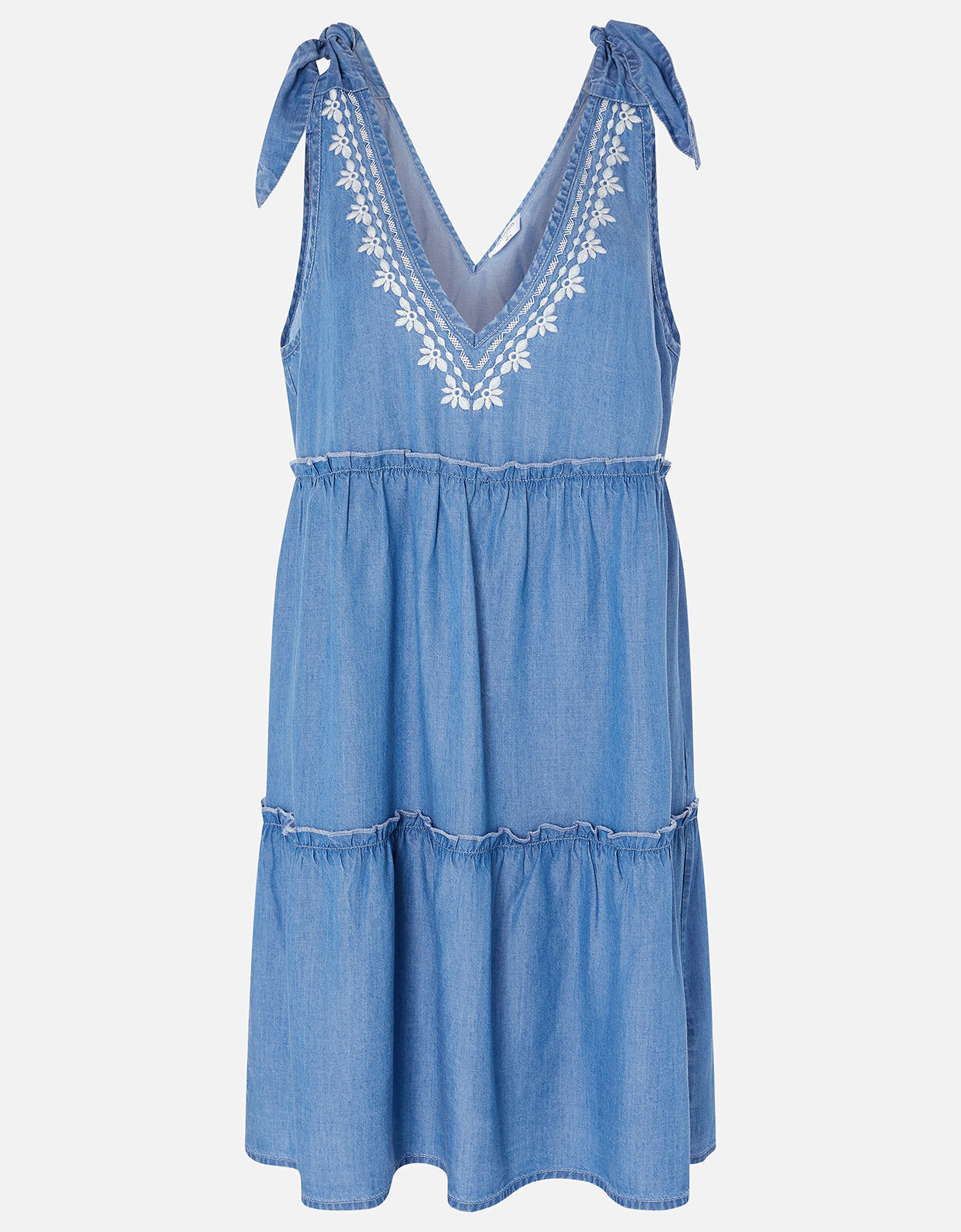 accessorize chambray dress