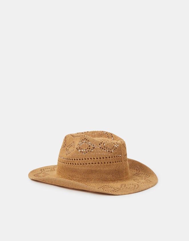 Woven Packable Stetson Hat, , large