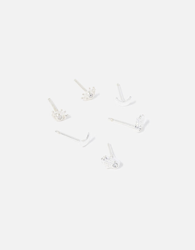Sterling Silver Eye Stud Multipack, , large