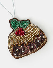 Pudding Christmas Tree Decoration, , large