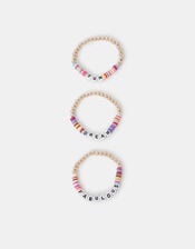 3-Pack Girls Beaded Friendship Bracelets, , large